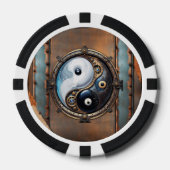 Elegantes Yin-Yang-Zeichen Pokerchips (Vorderseite)
