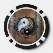 Elegantes Yin-Yang-Zeichen Pokerchips (Rückseite)
