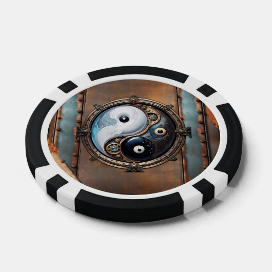 Elegantes Yin-Yang-Zeichen Pokerchips (Einzeln)