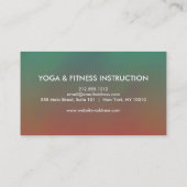 Elegantes YOGA-Instructor-Logo für Wasserfarben Treuekarte (Rückseite)