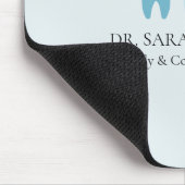 Elegantes Zahnarztlicht blau professionell Mousepad (Ecke)