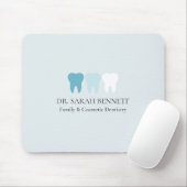 Elegantes Zahnarztlicht blau professionell Mousepad (Mit Mouse)