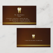 Elegantes zahnmedizinisches visitenkarte (Vorne/Hinten)