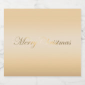 Elegantes zartes goldfarbenes Rosa Schaumweinetikett (Einzelnes Label)