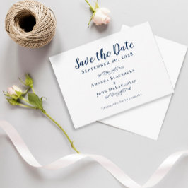 Elegantes zartes Skript Romantische Kalligrafie Bl Save The Date