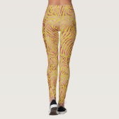 Elegantes Zebra-Design aus Gold und Dusty Pink Leggings (Rückseite)
