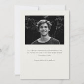 Elegantes Zeitungs-Abschluss-Foto Ankündigung (Rückseite)