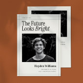 Elegantes Zeitungs-Abschluss-Foto Ankündigung