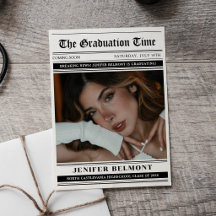 Elegantes zeitungsthemes Foto Abschluss