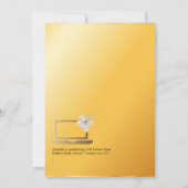 Elegantes Zertifikat für Virtual Graduation Party Einladung (Rückseite)