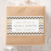 Elegantes Zickzack, hausgemachtes Bräunungsgeschen (Insitu)