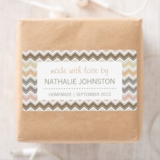 Elegantes Zickzack, hausgemachtes Bräunungsgeschen (Insitu)