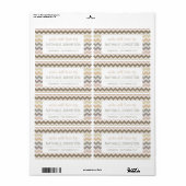 Elegantes Zickzack, hausgemachtes Bräunungsgeschen (Vorne)