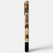 Elegantes, Zickzack Muster Case-Mate iPhone Hülle (Rückseite / Links)