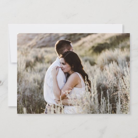 Elegantes Ziel Blumengebirge Save the Date Foto Einladung (Rückseite)