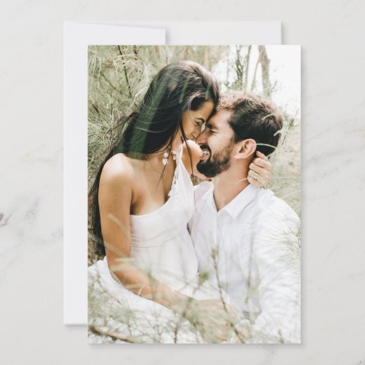 Elegantes Ziel Blumengebirge Save the Date Foto Einladung (Rückseite)