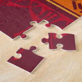 Elegantes Zierafrika: Indisches Ethnisches Muster Puzzle (Seite)