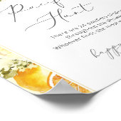 Elegantes Zitronenjagdspiel Schnuller Poster (Ecke)