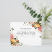 Elegantes Zitrus Botanisches Brautparty Rezept Postkarte (Stehend Vorderseite)
