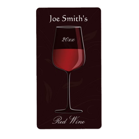 Elegantes Zuhause-Made Wine Label (Vorne)