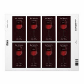Elegantes Zuhause-Made Wine Label (Vorne)