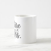 Elegantes "Zukünftige Mrs."-Schriftzug & Ring Verl Kaffeetasse (Mittel)