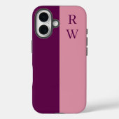 Elegantes Zwei-Ton-Rosa Case-Mate iPhone Hülle (Rückseite)