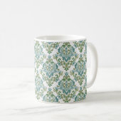 Elegantes, zweifarbiges Dekorationsmuster Kaffeetasse (VorderseiteRechts)