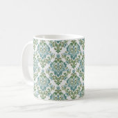 Elegantes, zweifarbiges Dekorationsmuster Kaffeetasse (Vorderseite Links)
