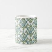 Elegantes, zweifarbiges Dekorationsmuster Kaffeetasse (Mittel)