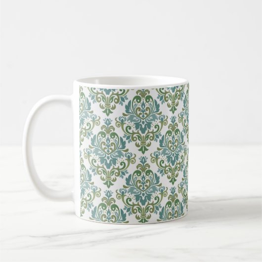 Elegantes, zweifarbiges Dekorationsmuster Kaffeetasse (Links)