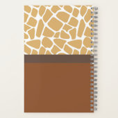 Elegantes, zweifarbiges Personalisiertes SpiralNot Notizblock (Rückseite)