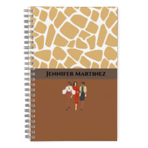 Elegantes, zweifarbiges Personalisiertes SpiralNot