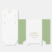 ElegantGold Cross Wasserfarbenfrohe Taufe Geschenkschachtel (Ungefaltet)