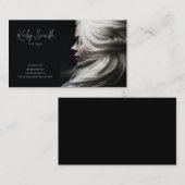 ElegantHair Stylist Business Card Visitenkarte (Vorne/Hinten)