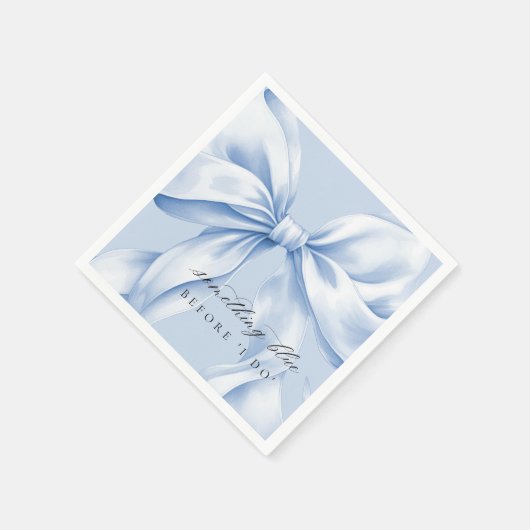 Eleganthing Blue Bow Paper Napkin Serviette (Ecke)
