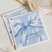 Eleganthing Blue Bow Paper Napkin Serviette