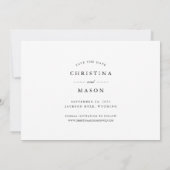 Elegantly Penned | Vollständiges Foto Save The Date (Rückseite)