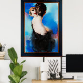 Eleganto Black by Rolf Armstrong Poster (Heimbüro)