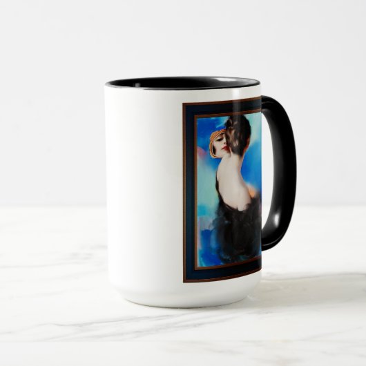 Eleganto Black by Rolf Armstrong Tasse (VorderseiteRechts)