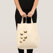Eleganto Brown Butterfly Minimalistisch | Modern Tragetasche (Vorderseite (Produkt))