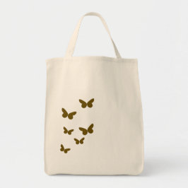 Eleganto Brown Butterfly Minimalistisch | Modern Tragetasche