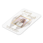 Eleganto Forever in Our Hearts Angel Wings Foto Magnet (Linke Seite)