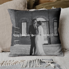 Eleganto Forever Love Foto Couple Newlywed Gift Kissen