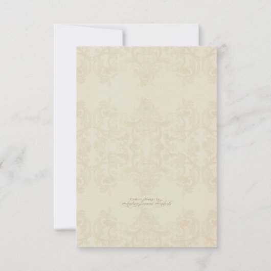 Eleganto Fritillaria n Dragonfly Empfang Einladung (Rückseite)