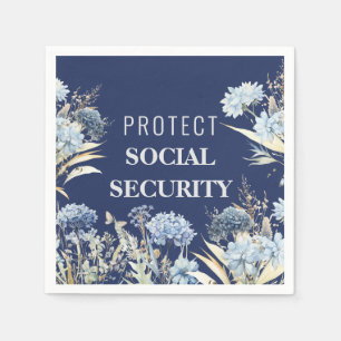 Eleganto Protect Social Security Anti Trump Serviette