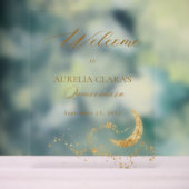 Eleganto Under the Stars Willkommen in Quinceañera Acrylschild (Neutral)