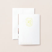 Eleganto Uns Ein Kind ist Geboren Folienkarte (Rückseite mit Umschlag)