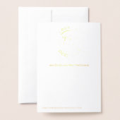 Eleganto Uns Ein Kind ist Geboren Folienkarte (Rückseite mit Umschlag)