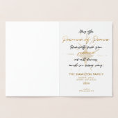 Eleganto Uns Ein Kind ist Geboren Folienkarte (Innenseite)